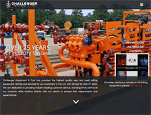 Tablet Screenshot of challengerequipment.com